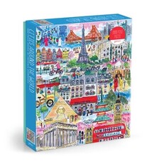 Galison Michael Storrings Cities Around the World 1000 Piece Puzzle