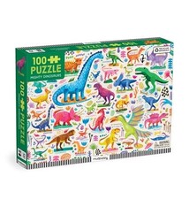 Mudpuppy Mighty Dinosaurs 100 Piece Puzzle