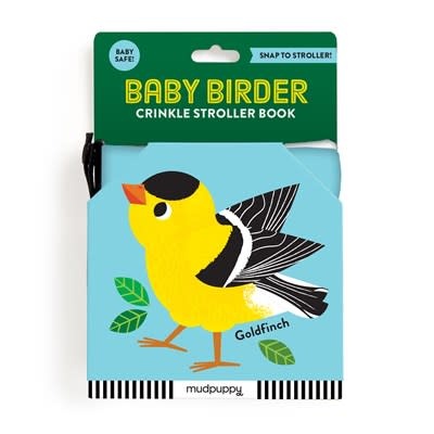Mudpuppy Baby Birder Crinkle Fabric Stroller Book