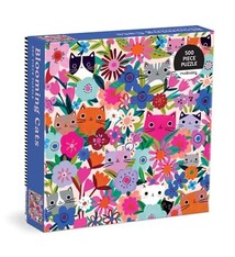 Mudpuppy Blooming Cats 500 Piece Family Puzzle