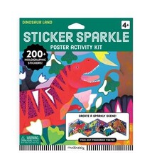 Mudpuppy Dinosaur Land Sticker Sparkle Poster Activity Kit