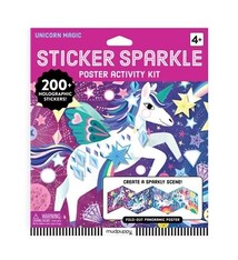 Mudpuppy Unicorn Magic Sticker Sparkle Poster Activity Kit
