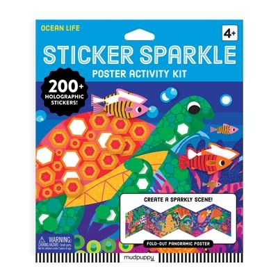 Mudpuppy Ocean Life Sticker Sparkle Poster Activity Kit