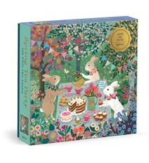 Galison Spring Tea Party 500 Piece Foil Puzzle
