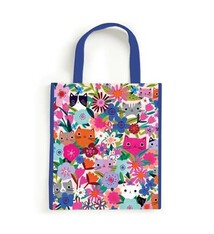 Mudpuppy Blooming Cats Reusable Shopping Bag
