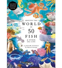 Laurence King Publishing Around the World in 50 Fish 1000 Piece Puzzle