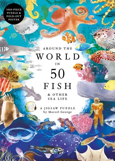 Laurence King Publishing Around the World in 50 Fish 1000 Piece Puzzle