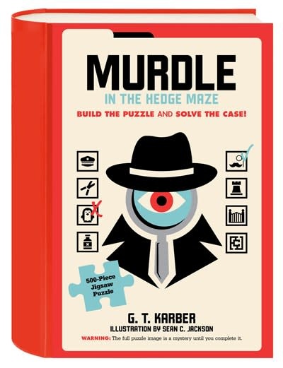 Chronicle Books Murdle in the Hedge Maze 500-Piece Jigsaw Puzzle