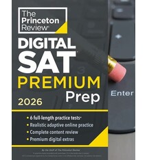 Princeton Review Princeton Review Digital SAT Premium Prep, 2026: 6 Full-Length Practice Tests (3 in Book + 3 Adaptive Tests Online) + Online Flashcards + Review & Tools