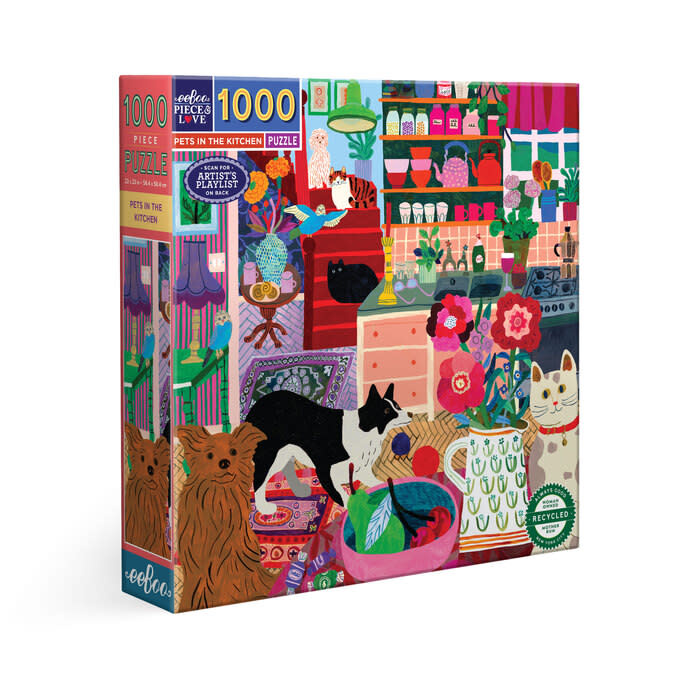 Pets in the Kitchen (1000 Piece Puzzle)