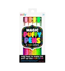 Ooly Magic Neon Puffy Pens (Set of 6)