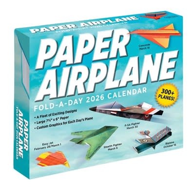 Andrews McMeel Publishing Paper Airplane 2026 Fold-A-Day Calendar