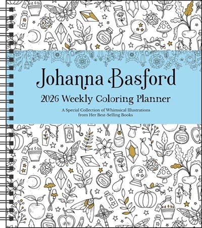Andrews McMeel Publishing Johanna Basford 12-Month 2026 Weekly Coloring Calendar