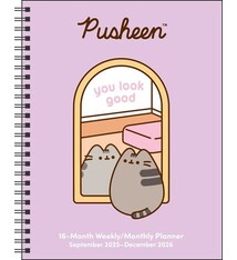 Andrews McMeel Publishing Pusheen 16-Month 2025-2026 Weekly/Monthly Planner Calendar: You Look Great