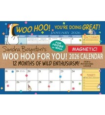 Workman Publishing Company Sandra Boynton's Woo Hoo for You! 2026 Magnetic Calendar: 12 Months of Wild Enthusiasm from a Motivational Chicken