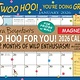 Workman Publishing Company Sandra Boynton's Woo Hoo for You! 2026 Magnetic Calendar: 12 Months of Wild Enthusiasm from a Motivational Chicken