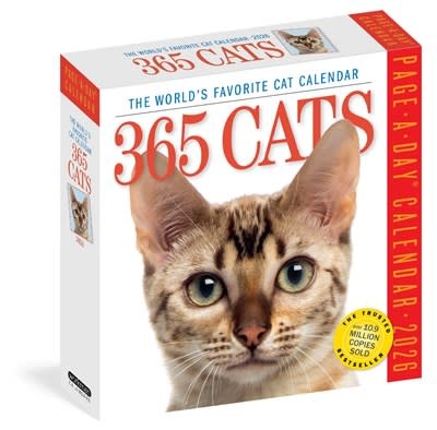 Workman Publishing Company 365 Cats Page-A-Day® Calendar 2026: The World's Favorite Cat Calendar