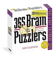 Workman Publishing Company Mensa 365 Brain Puzzlers Page-A-Day® Calendar 2026: Word Puzzles, Logic Challenges, Number Problems, and More