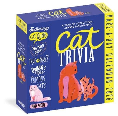 Workman Publishing Company Cat Trivia Page-A-Day® Calendar 2026: Cat Quotes, Paw-some Books, True or False, Owner's Tips, Famous Cats, Know Your Breeds, and More!