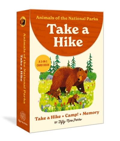 Clarkson Potter Animals of the National Parks Take a Hike: A 3-in-1 Card Deck