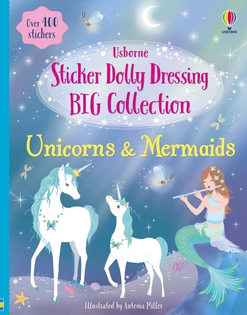 Usborne Sticker Dolly Dressing Big Collection Unicorns & Mermaids
