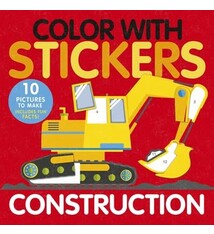 Tiger Tales Color with Stickers: Construction: 10 Pictures To Make Includes Fun Facts!