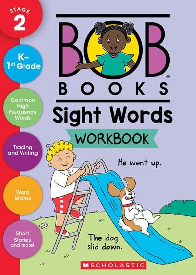 Scholastic Inc. Bob Books - Sight Words Workbook | Phonics, Writing Practice, Ages 4 and up, Kindergarten, First Grade (Stage 2: Emerging Reader)