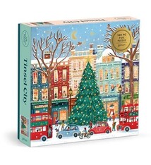 Galison Tinsel City 500 Piece Foil Puzzle