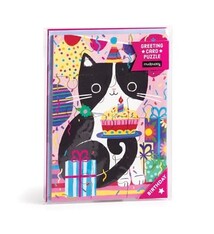 Mudpuppy Purr-fect Cat Birthday Greeting Card Puzzle
