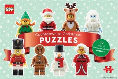 Chronicle Books LEGO Countdown to Christmas Puzzles: 12 Days of Minifigure Advent Puzzles