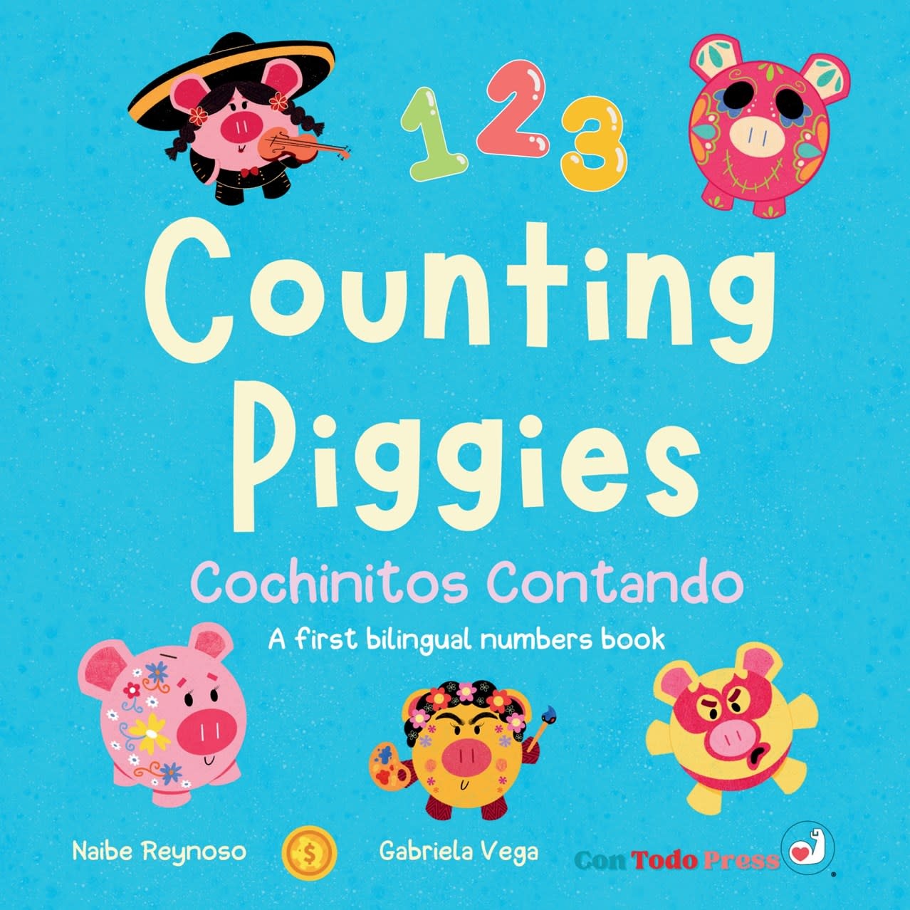 Counting Piggies, Cochinitos Contando:  A First Bilingual Numbers Book