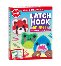 Klutz Latch Hook Animals: Red Panda, Frog & Shark