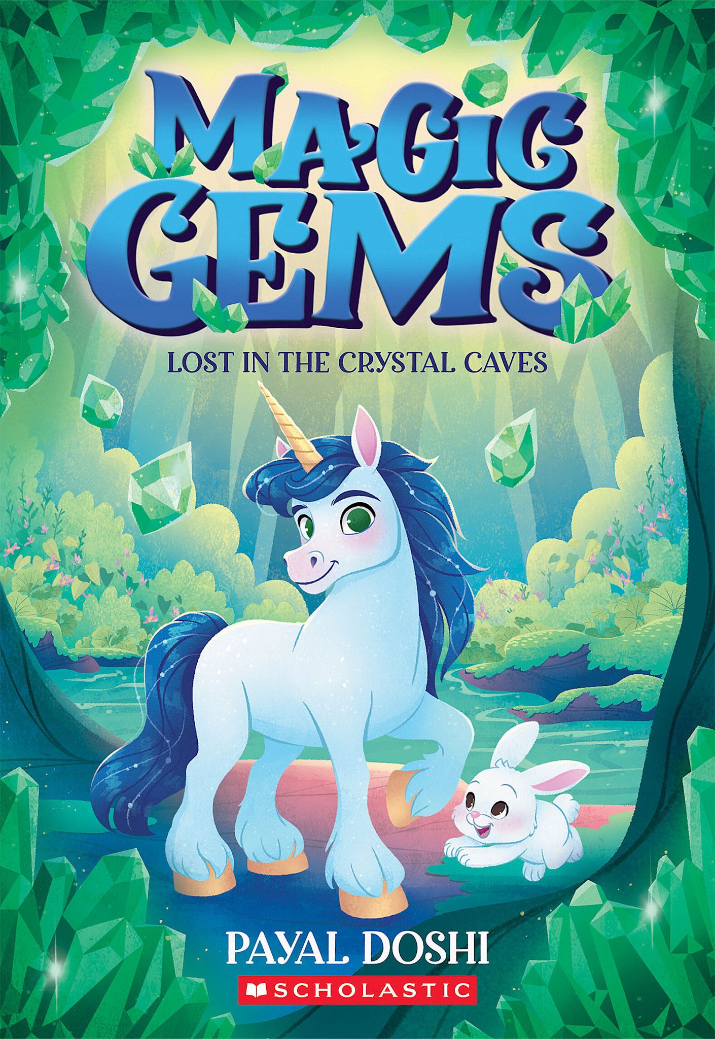 Scholastic Paperbacks Magic Gems #2 Lost in the Crystal Caves