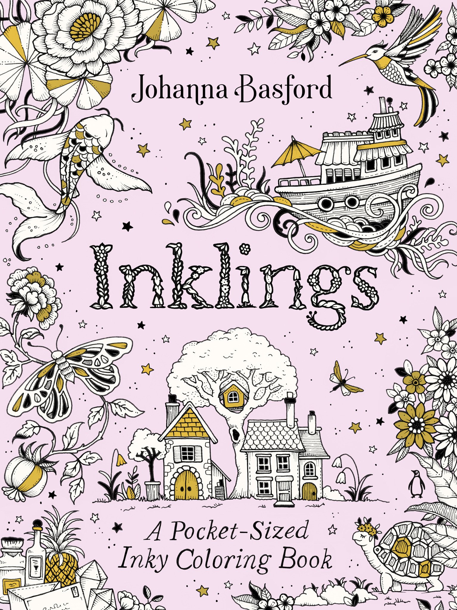 Penguin Life Inklings: A Pocket-Sized Inky Coloring Book