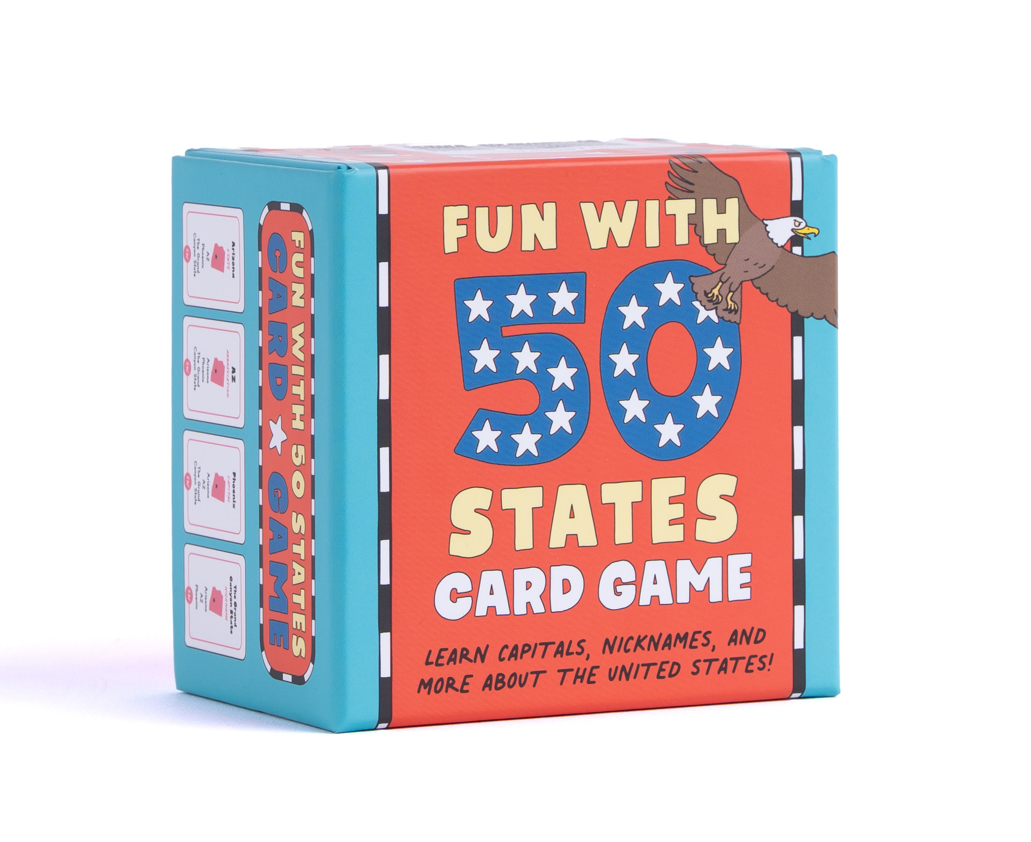 Z Kids Fun with 50 States Card Game: Learn Capitals, Nicknames, and More about the United States!