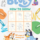 Penguin Young Readers Licenses Bluey: How to Draw