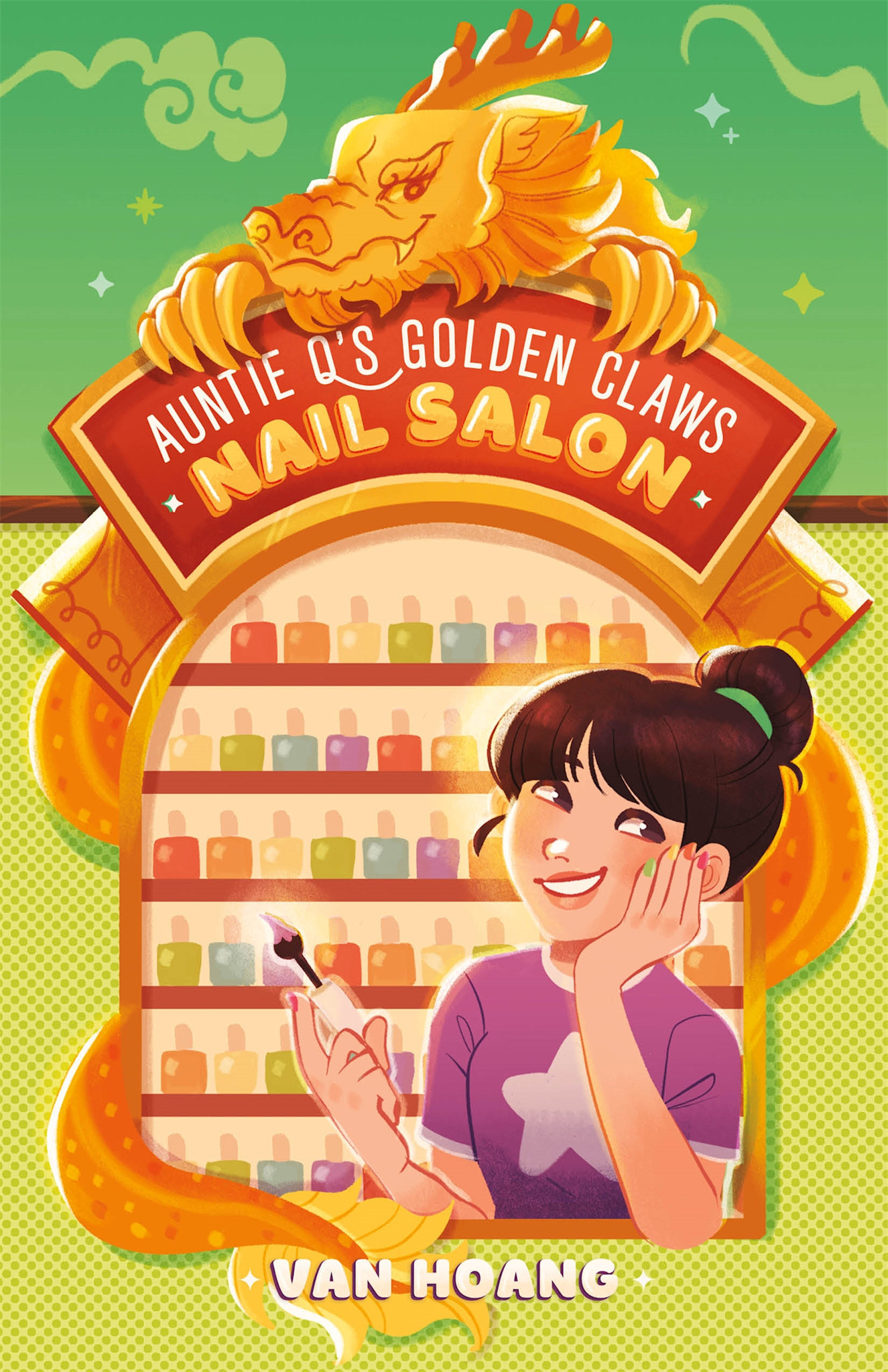 Roaring Brook Press Auntie Q's Golden Claws Nail Salon
