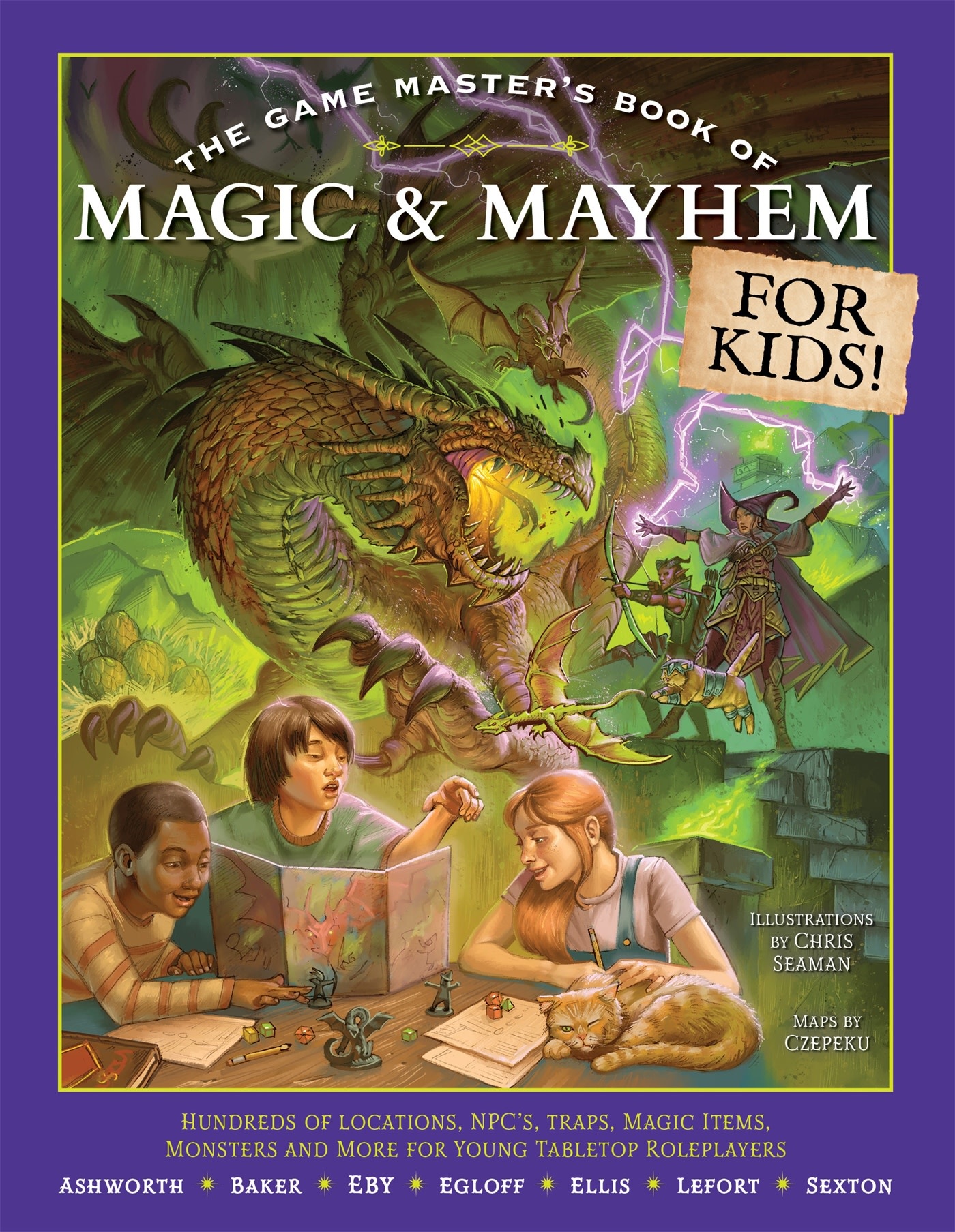Media Lab Books The Game Master's Book of Magic & Mayhem for Kids: Locations, NPCs, traps, dungeons, magic items, monsters and more for young tabletop players