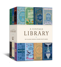 A Vintage Library: 50 Classic Book Cover Postcards