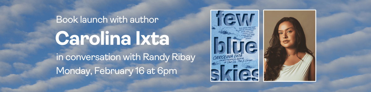 Book Launch with Carolina Ixta: Monday, February 16 at 6pm