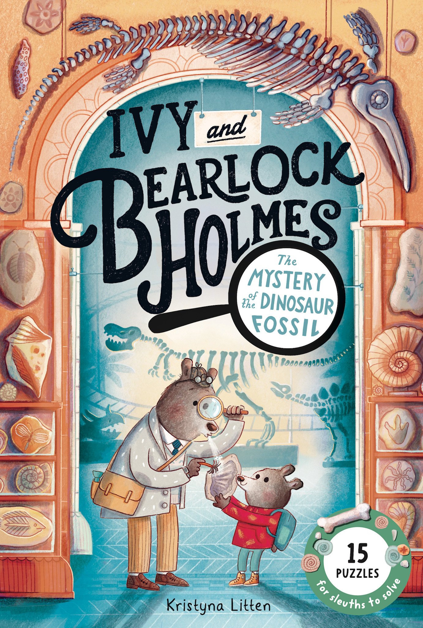 Magic Cat The Mystery of the Dinosaur Fossil (Ivy and Bearlock Holmes vol 2): 15 Puzzles for Sleuths to Solve