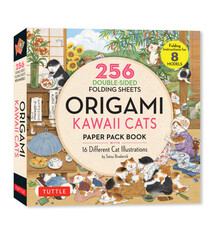 Tuttle Publishing Origami Kawaii Cats Paper Pack Book: 256 Double-Sided Folding Sheets (Includes Instructions for 8 Models)