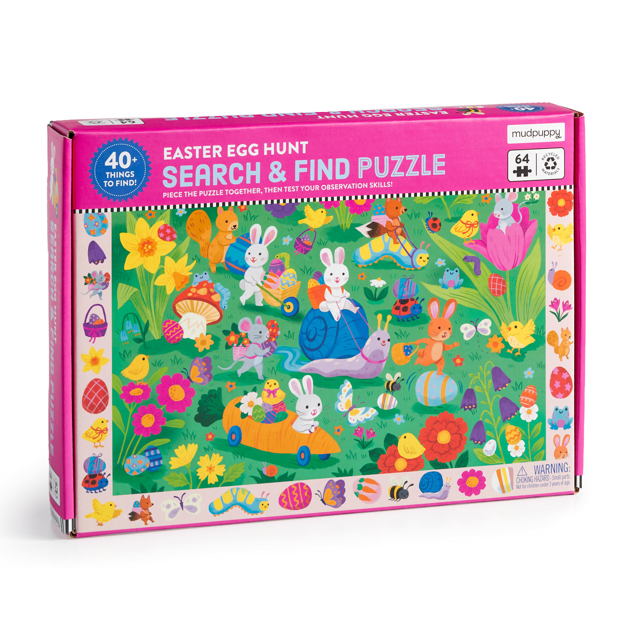 Mudpuppy Easter Egg Hunt 64 Piece Search & Find Puzzle