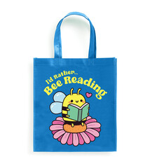 Mudpuppy I'd Rather Bee Reading Reusable Shopping Bag