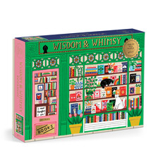 Galison Wisdom & Whimsy Bookshop 1000 Piece Foil Puzzle