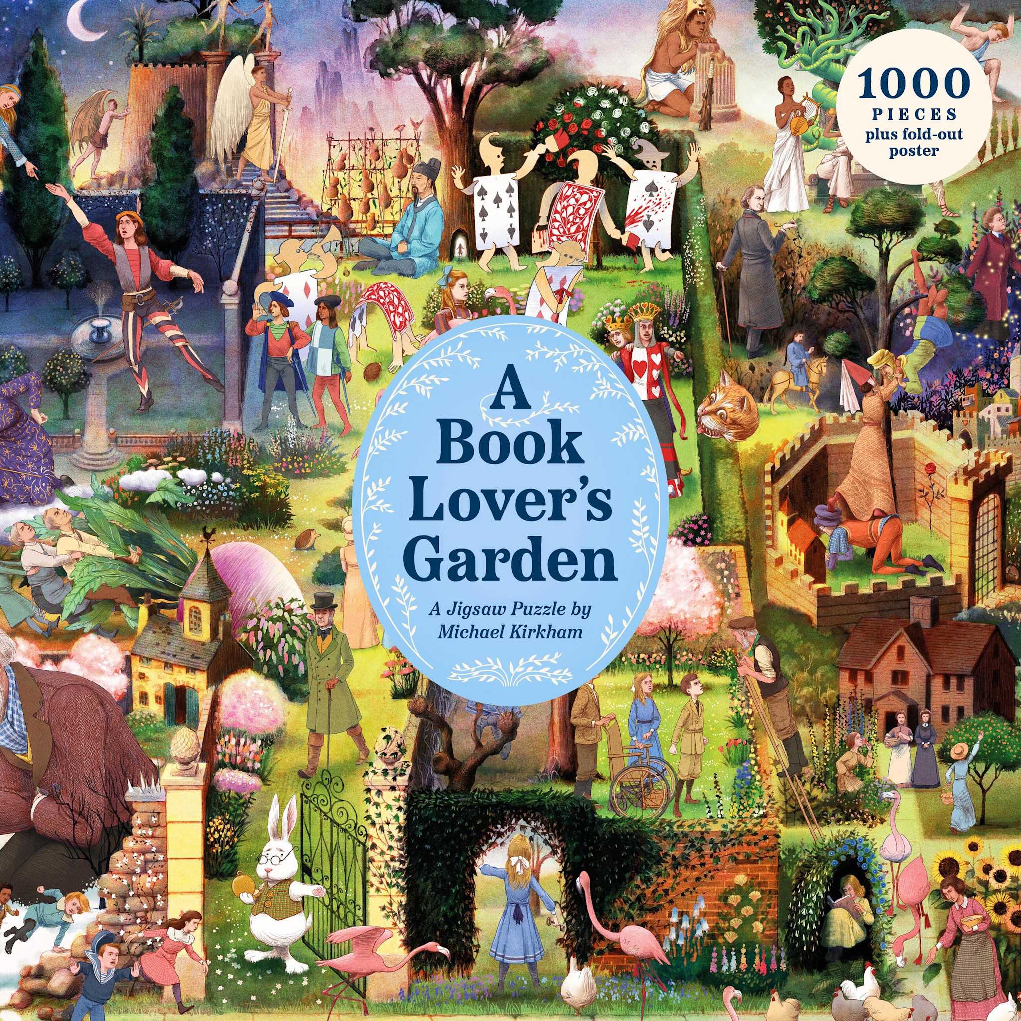 Laurence King Publishing A Book Lover's Garden: A 1000-piece jigsaw puzzle: A 1000-piece jigsaw puzzle by Michael Kirkham
