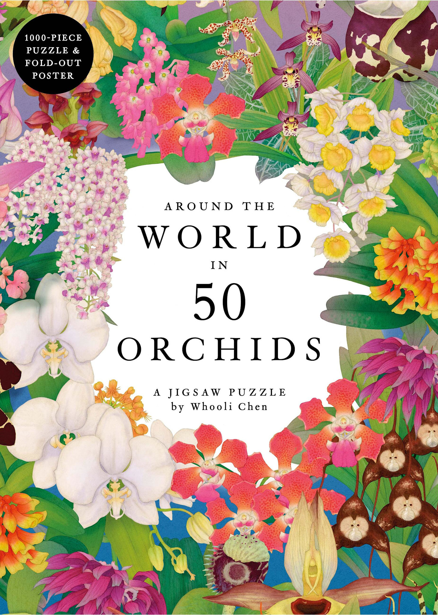 Laurence King Publishing Around the World in 50 Orchids: A 1000-piece jigsaw puzzle: A 1000-piece jigsaw puzzle by Whooli Chen