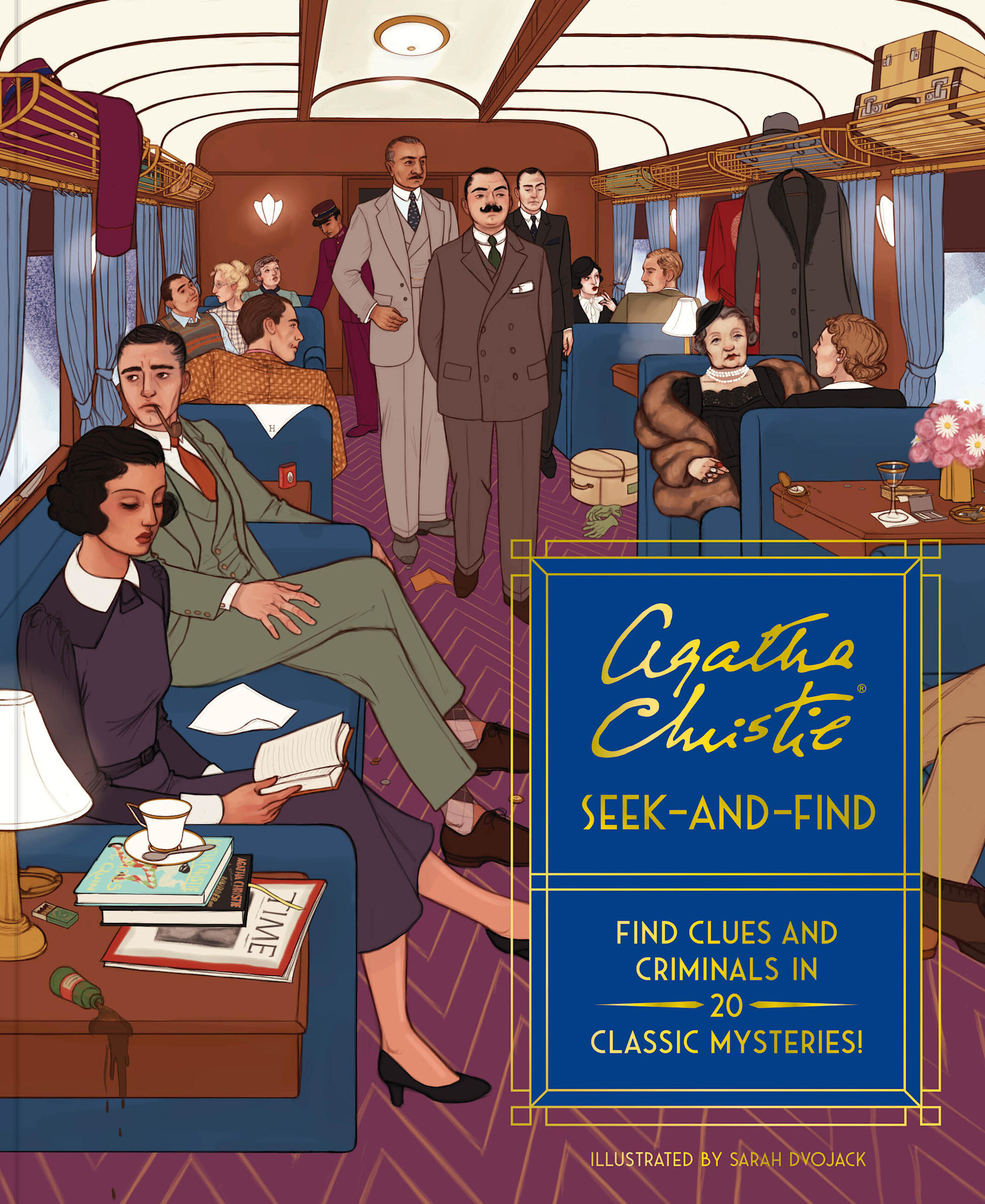 Chronicle Books Agatha Christie Seek-and-Find: Find Clues and Criminals in 20 Classic Mysteries!