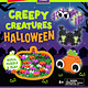 Highlights Press Creepy Creatures Halloween: Build, Puzzle & Play: Hidden Pictures Activity Book with 100 Plus-Plus Blocks & 50 Stickers