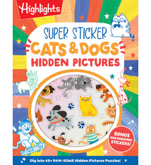 Highlights Press Super Sticker Cats & Dogs Hidden Pictures
